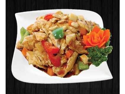 Kung- Pao s rýží a masem dle výběru