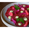hovězí carpaccio s ředkvičkami