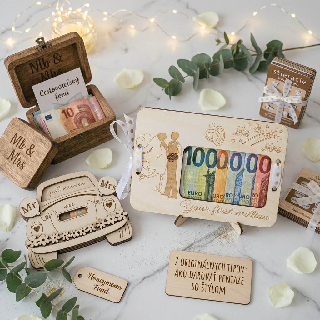 🎁 7 originálnych spôsobov, ako štýlovo darovať peniaze na svadbe (ktoré nie sú len nudná obálka)