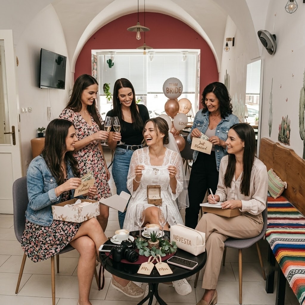 Rozlúčka so slobodou v Casa del Caffe – Štýlová oslava s doplnkami od SvadbaShopu
