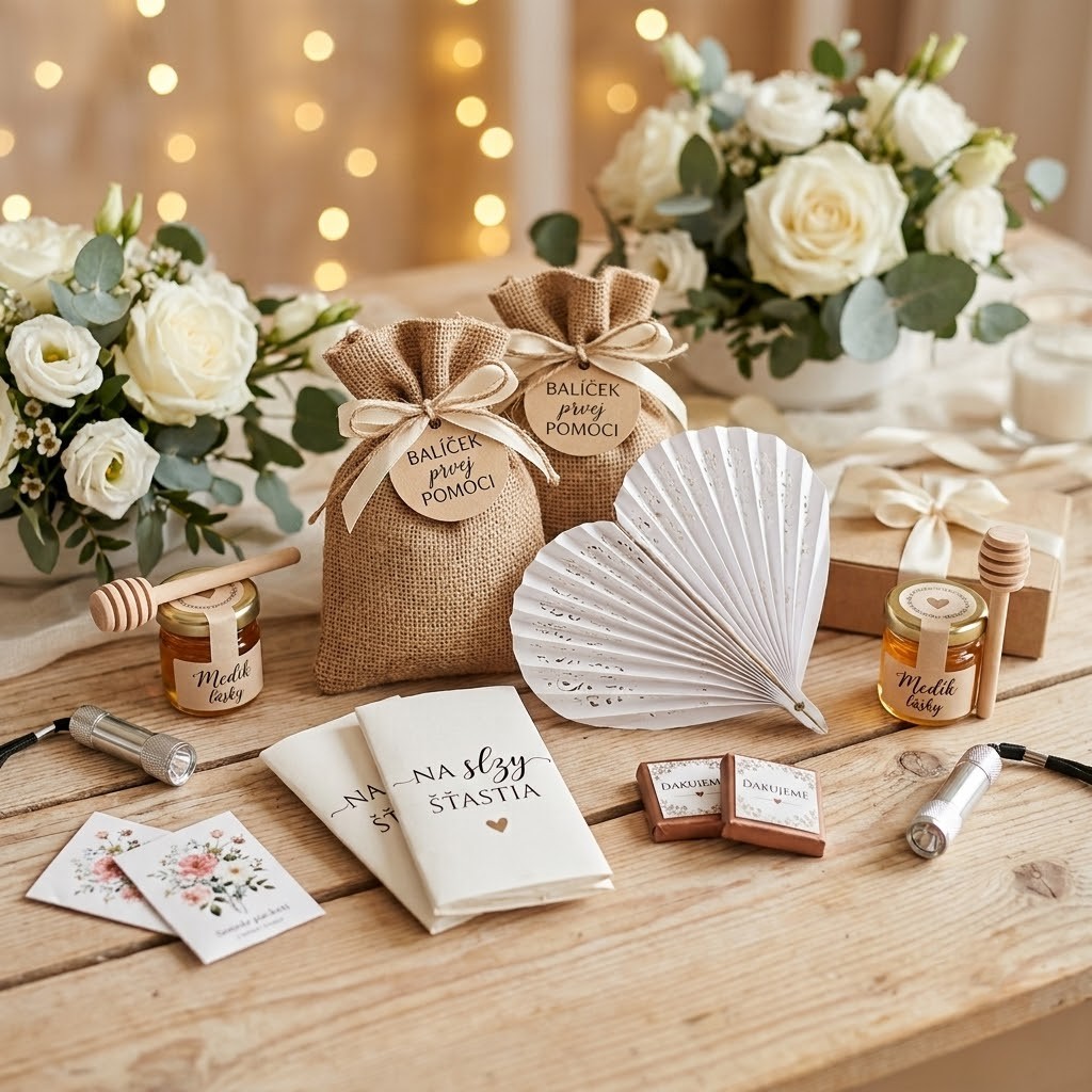 7 neprekonateľných darčekov pre svadobných hostí, ktoré si okamžite zamilujú! 💍✨ (A neskonia v koši)
