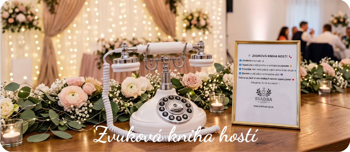 Prenájom zvukovej knihy hostí na svadbu – Originálna pamiatka na svadobnú zábavu