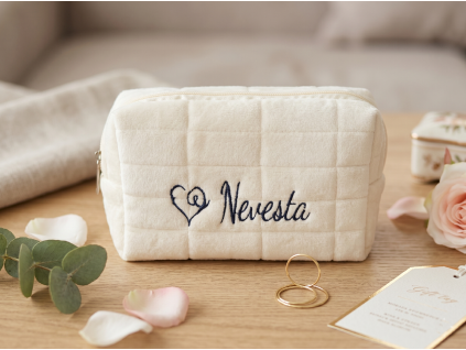 darcek pre nevestu kozmeticka tasticka s vysivkou