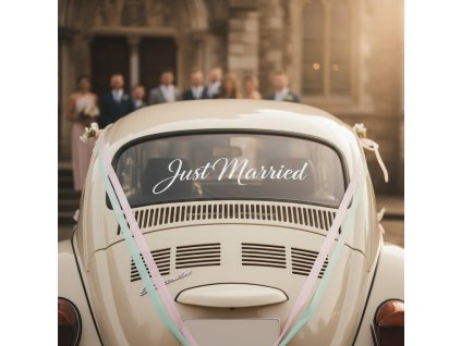 nalepka-na-auto-just-married-biela