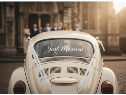 nalepka-na-auto-just-married-biela