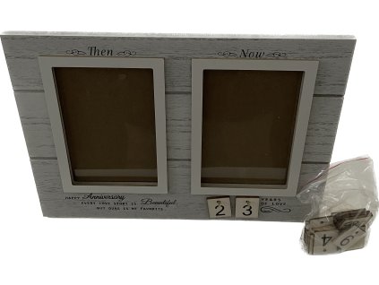 Svadobný fotorámik "Then & Now" – dokonalé spojenie minulosti a prítomnosti