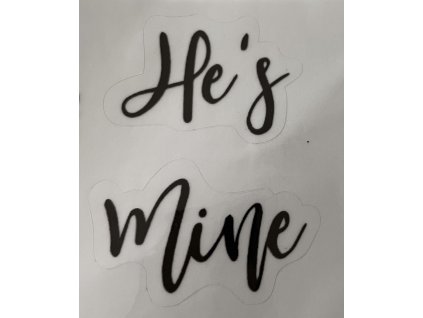 Nálepky na spodnú časť topánky „She’s Mine & He’s Mine“ – štýlový svadobný detail