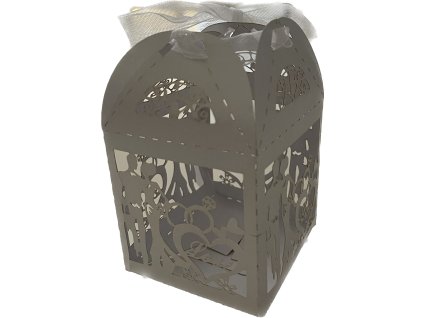 Svadobné papierové krabičky na darčeky (50 ks) – elegantné balenie pre vašich hostí