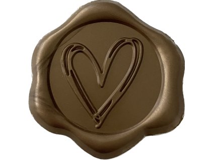 Vosková srdiečková pečať na obálky