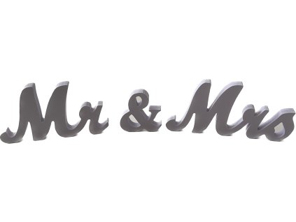 Svadobná dekorácia „Mr & Mrs“ – elegantná pamiatka na váš veľký deň