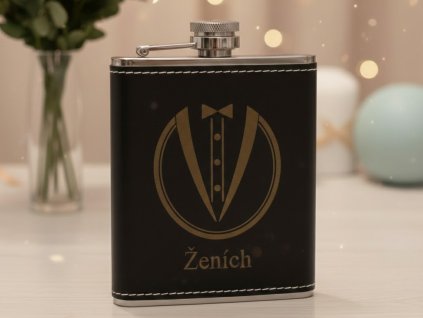 svadobna nerezova ploskacka pre zenicha