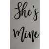 Nálepky na spodnú časť topánky „She’s Mine & He’s Mine“ – štýlový svadobný detail