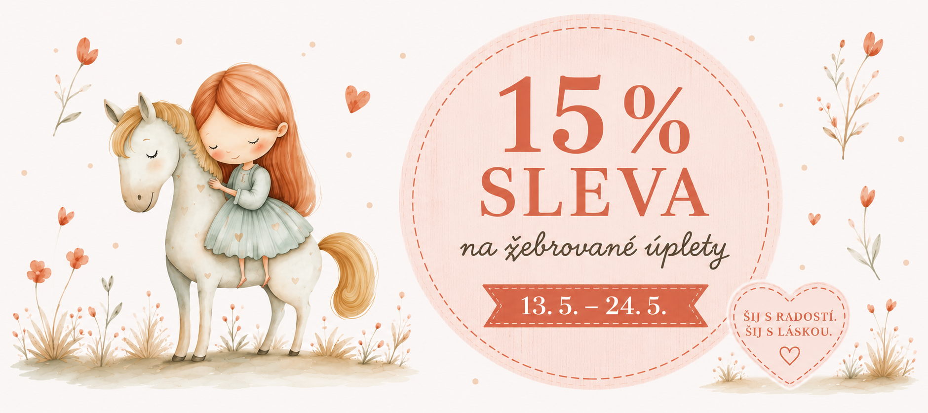 15% sleva na žebrované úplety