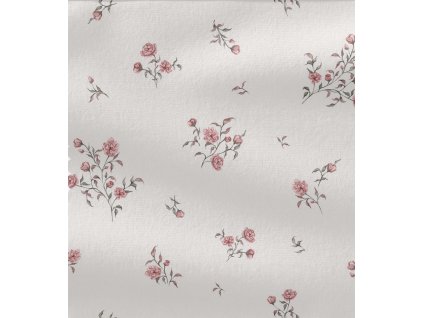 Úplet – Žebrovaný úplet - Divoké růže Švadlenka Madlenka