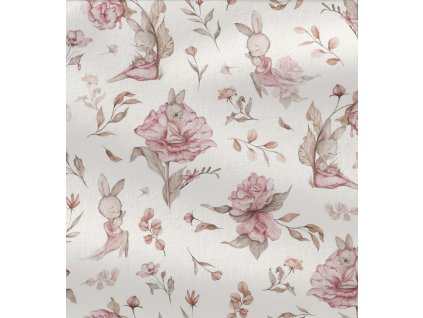 Úplet – Žebrovaný úplet-Zajíček na louce Švadlenka Madlenka