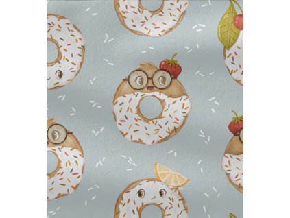 Teplákovina - Donuts | Švadlenka Madlenka