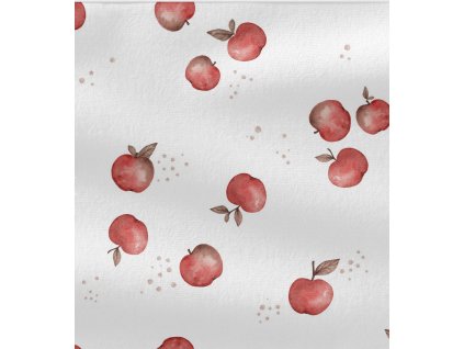 Žebrovaný úplet -  Jablíčka | Švadlenka Madlenka