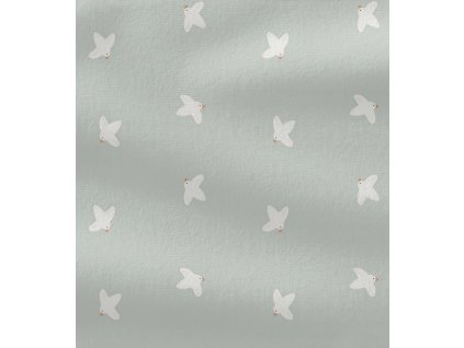 Teplákovina -  Ptáčci na modré | Švadlenka Madlenka