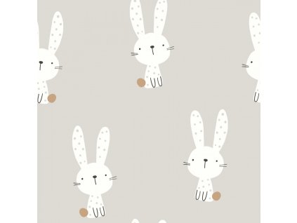 Úplet – Žebrovaný úplet- Zajíc na šedé Švadlenka Madlenka