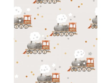 Teplákovina -  Vláčky | Švadlenka Madlenka