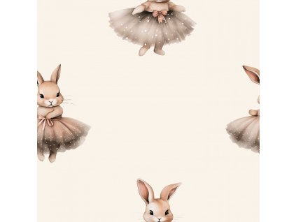 Úplet – Žebrovaný úplet - Zajíček v sukýnce Švadlenka Madlenka