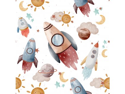 Teplákovina -  Rakety | Švadlenka Madlenka