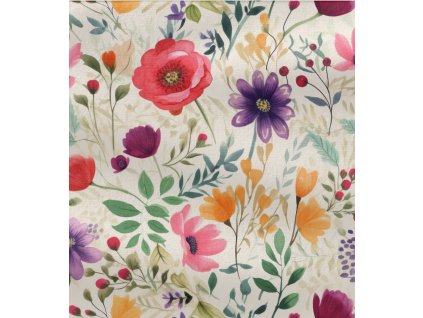 Teplákovina -  Vlčí mák | Švadlenka Madlenka