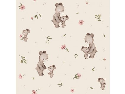 Teplákovina – Teplákovina - Medvědí máma na béžové Švadlenka Madlenka