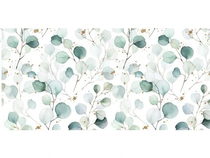 Úplet - Eukalyptus na bílé | Švadlenka Madlenka