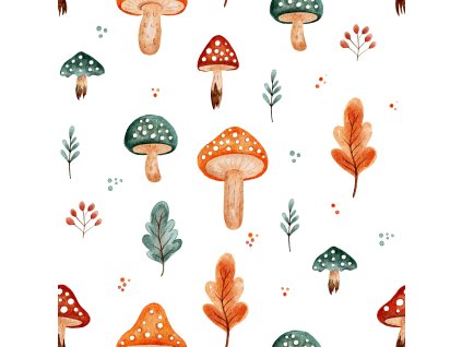 Úplet - Barevné houbičky | Švadlenka Madlenka