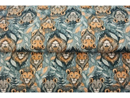 Úplet - Lvi v listí | Švadlenka Madlenka