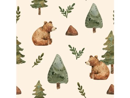 Úplet - Medvěd v lese | Švadlenka Madlenka