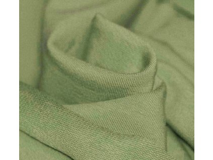 Screenshot 2024 09 13 at 21 36 03 French Terry fabric olive by the meter. 40 different colors