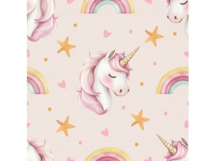 Teplákovina -  Jednorožec s duhou | Švadlenka Madlenka