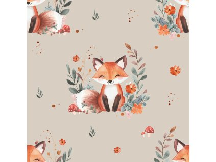 Teplákovina – Teplákovina - Liška na taupe Švadlenka Madlenka