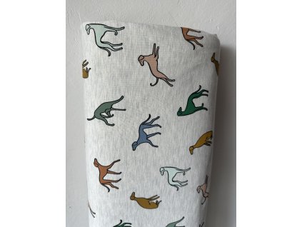 Úplet - Barevní pejsci melange | Švadlenka Madlenka