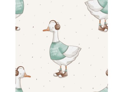 Žebrovaný úplet - Disco Husa | Švadlenka Madlenka