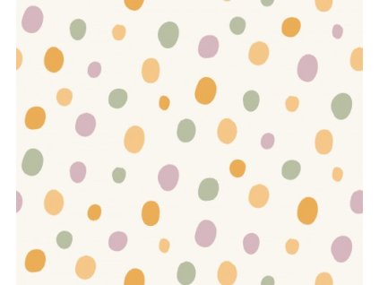 Úplet – Žebrovaný úplet - Barevné tečky Švadlenka Madlenka