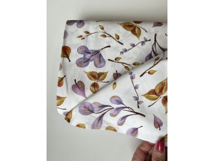 Látka – Popelín - Větvičky Švadlenka Madlenka