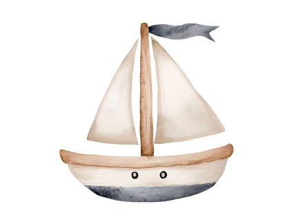 Nažehlovačka Loďka na moři – nažehlovačka | Švadlenka Madlenka