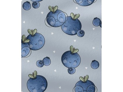 Bavlněné plátno - Borůvky | Švadlenka Madlenka