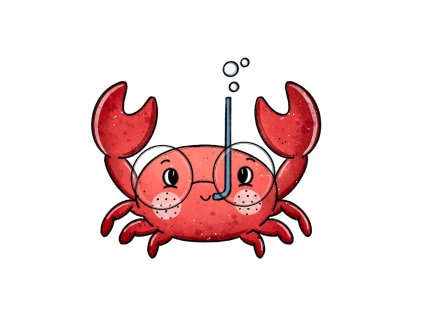 Nažehlovačka Krab s brýlemi