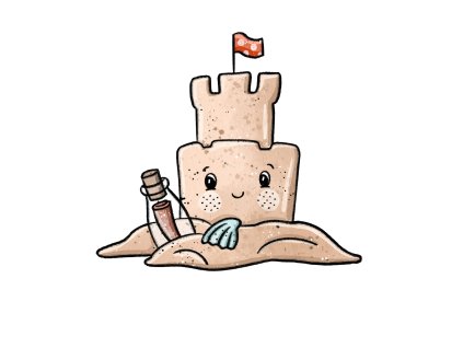 Nažehlovačka Hrad z písku