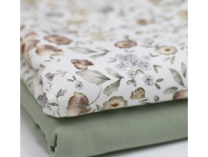 Úplet - Květy ecru | Švadlenka Madlenka