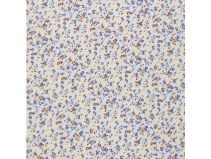 Mušelín - Modré kvítky | Švadlenka Madlenka