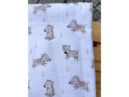 Látka – Mušelín - Malí divočáci Švadlenka Madlenka