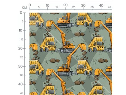 Softshell - Bagr s brýlemi | Švadlenka Madlenka