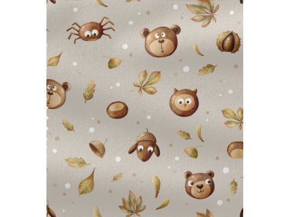 Teplákovina - Kaštánci -2 jakost | Švadlenka Madlenka