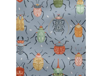 Teplákovina - Barevní brouci | Švadlenka Madlenka