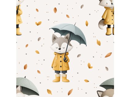 Softshell - Vlk a podzim | Švadlenka Madlenka